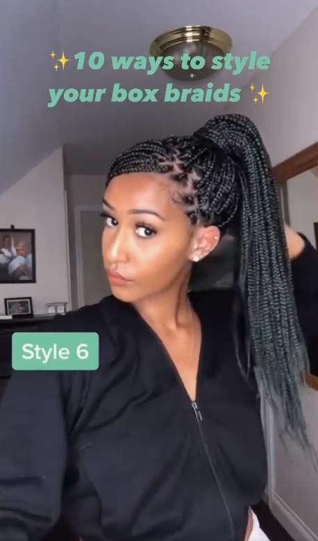 Best Braid Styles - Ways to style your box braids picture