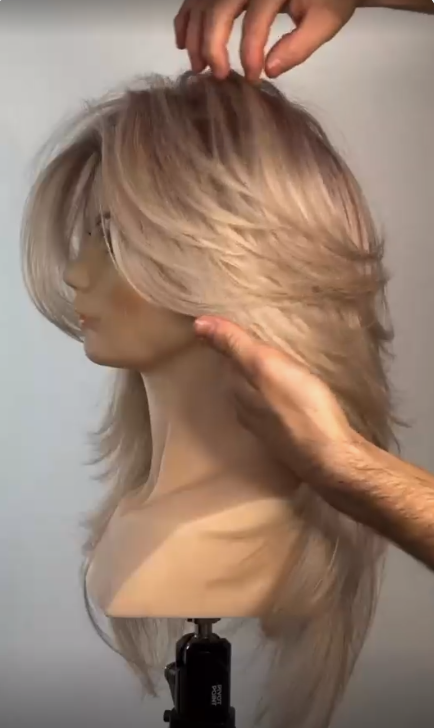 Chocolate Copper Hair - Butterfly haircut full length tutorial