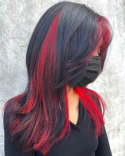 Hair Colors   Beautiful Peekaboo Highlights Ideas For The Stylish