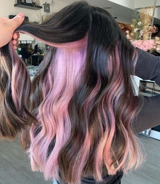 Hair Colors - Peekaboo Hair Ideas and Trending Styles