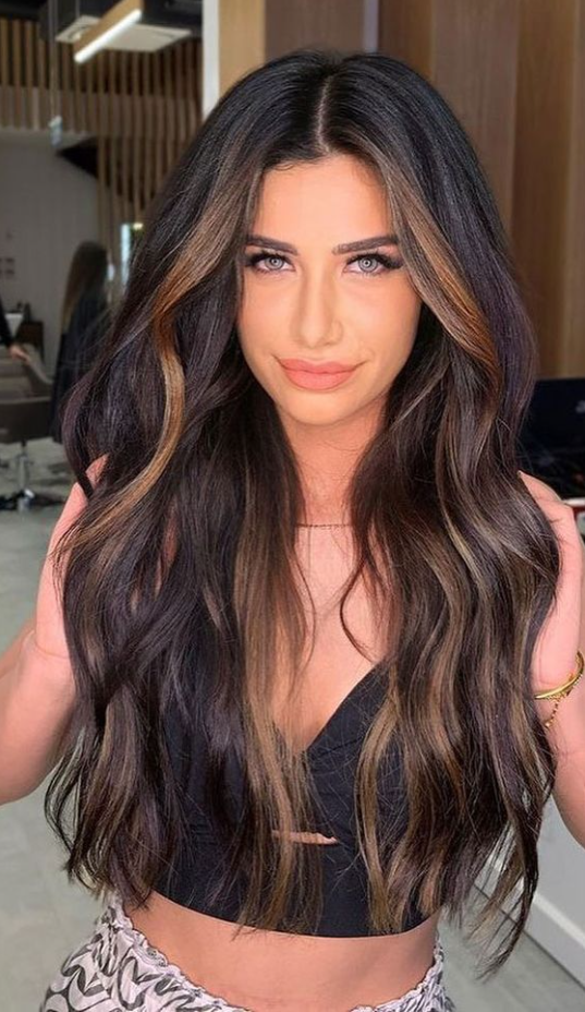 Hair Dye Inspo - Hair Colour Trends To Try in 2023 Copper Brown Money Piece