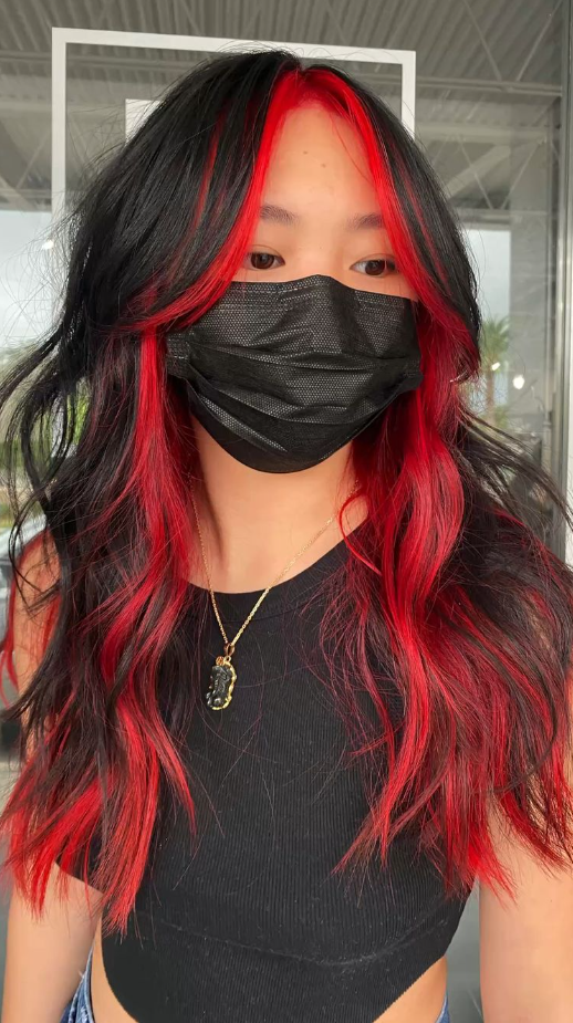 Hair Dye Inspo - Hair dye inspo red Red underdye hair