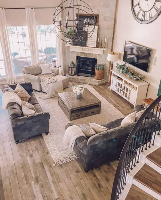 Living Room Idea - Living room ideas bloxburg How To Arrange Furniture With A Corner Fireplace