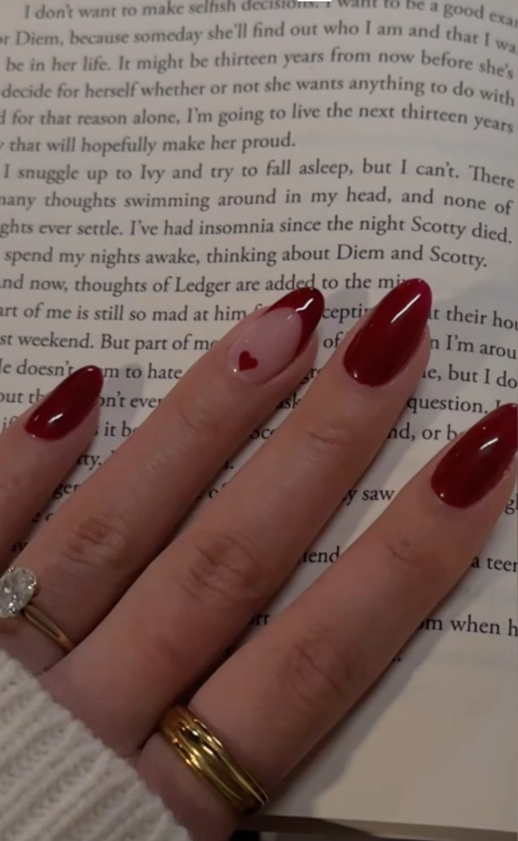 Nails Black Women - Red gel nails deep red nails maroon nails