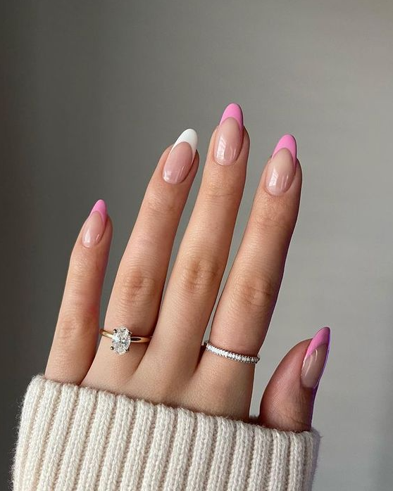Nails Pink And White   Day Nails Perfect For Your February Mani