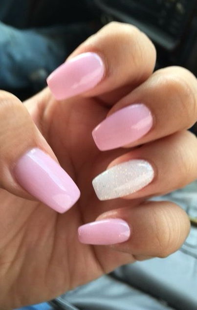 Nails Pink And White   Summer Nails, Summer Nails  Color Trends, Trending Summer Nails