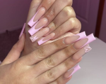 Nails With Initials   Pink Acrylic Nails Acrylic Nails Coffin Pink