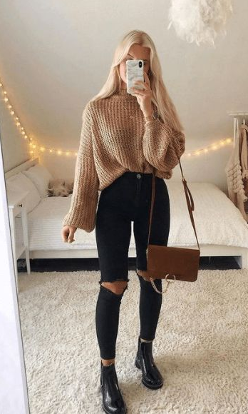 outfits ideas for school - I love this simple fall outfit ideas