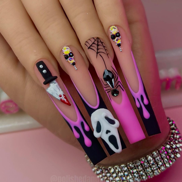 Cute Trendy Halloween Nails Photo