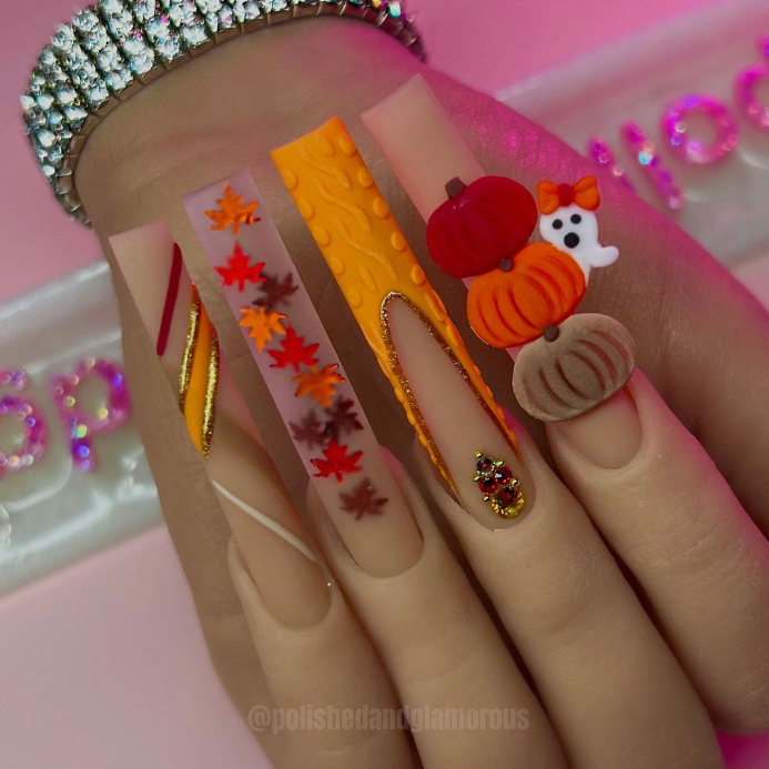 Cute Trendy Halloween Nails Picture