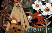 Fall Background   Vintage Halloween Wallpaper