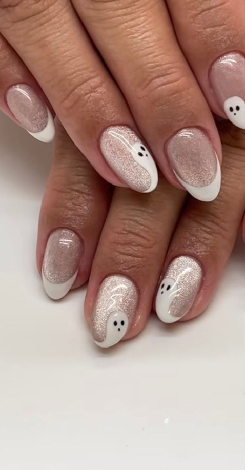 Halloween Nails - Classy ghost nails