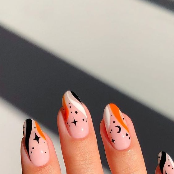 Halloween Nails - Halloween nails cat claw nails