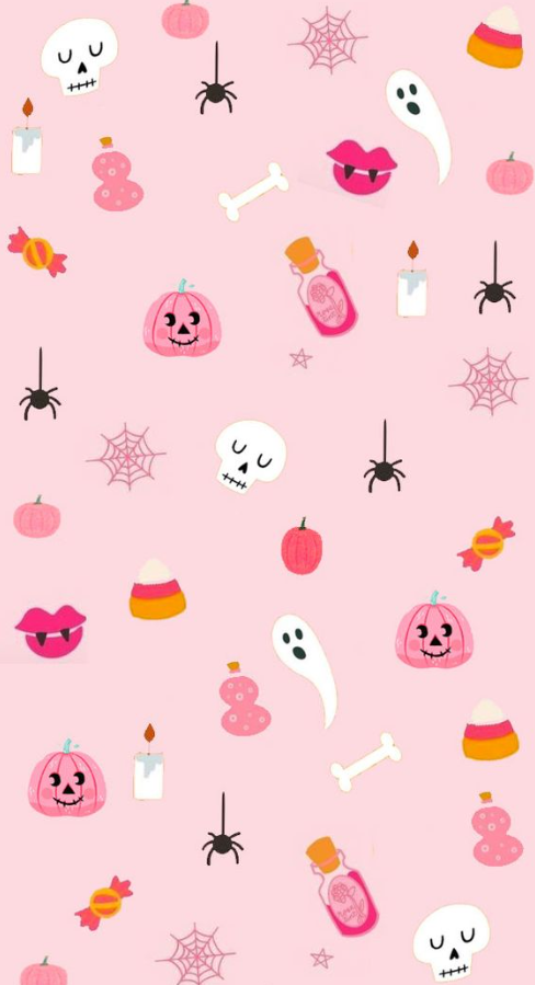 Halloween Wallpaper - Cute Halloween Wallpaper Ideas Pink Spooky Wallpaper
