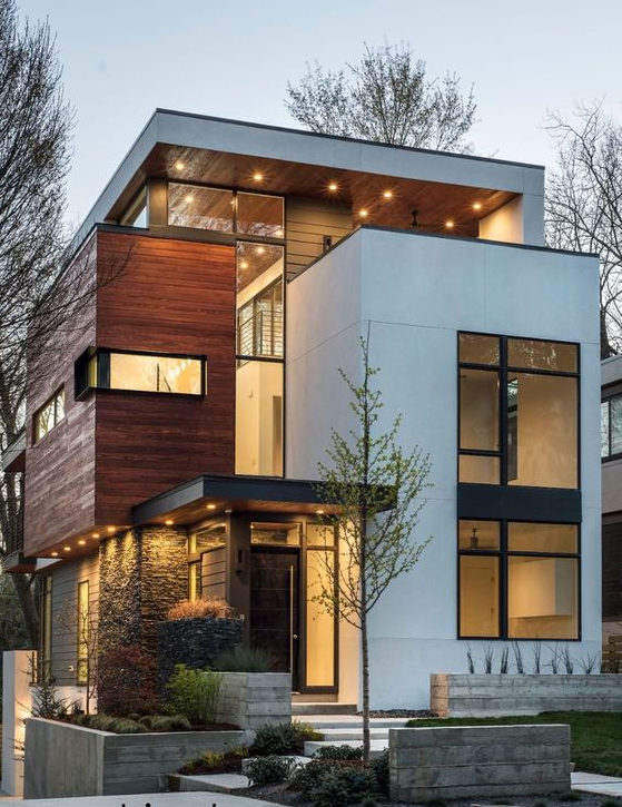 Home Inspo - Beautiful modern homes Modern exterior house designs Comtemporary house exterior