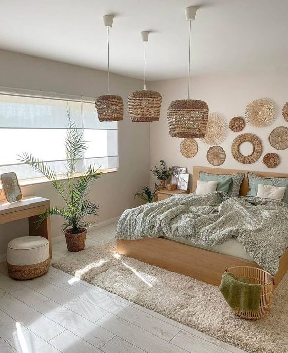Home Inspo - Boho bedroom decor ideas Budget bedroom makeover Small room bedroom