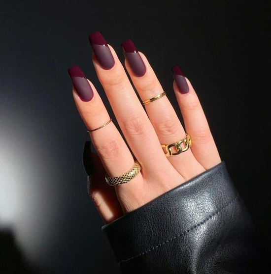 Nails One Color   Top 36 Amazing Winter Nail Design Ideas