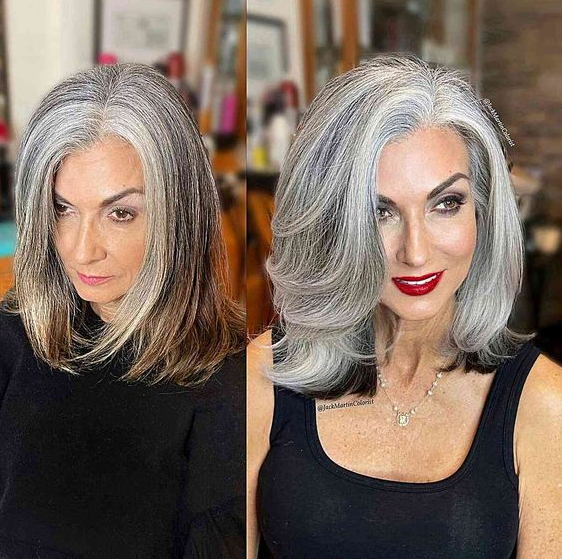 Silver Haired Beauties - Stunning Silver Hair Color Ideas for 2023