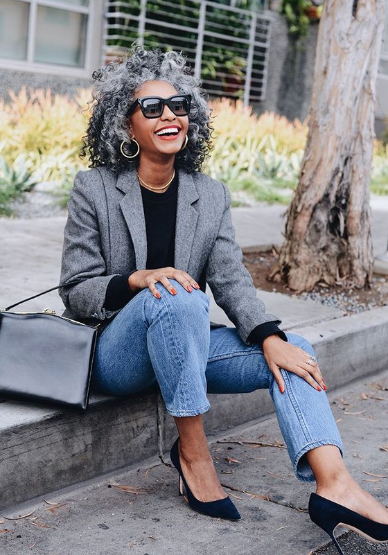 Silver Haired Beauties - Tennille Murphy shares her natural hair journey and learning how to embrace her natural silver curls