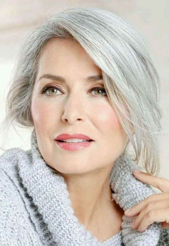 Silver Haired Beauties   The Best Blush For Mature