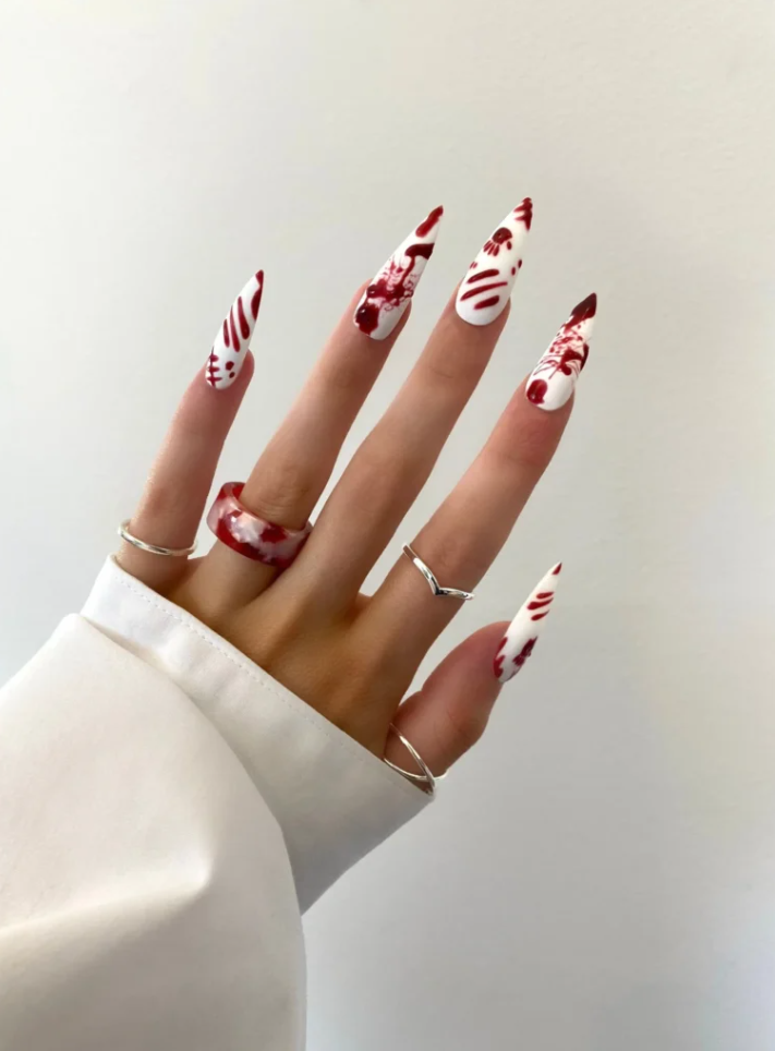 Blair Red Nails