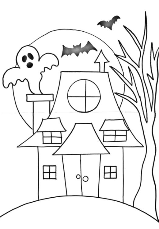 Drawing Step By Step - How To Paint A Haunted House