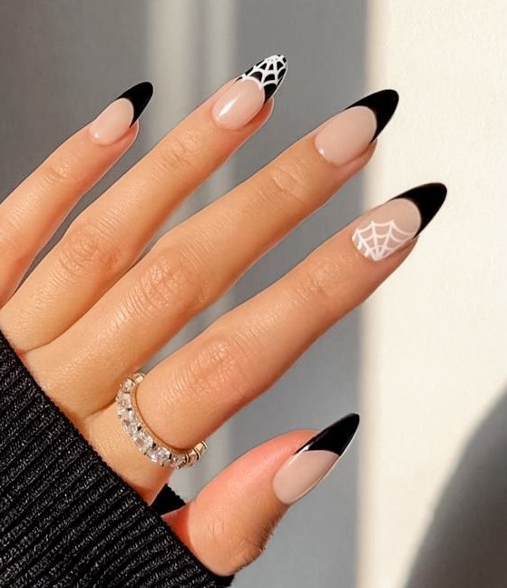 Fall French Tips   Best Halloween Nails