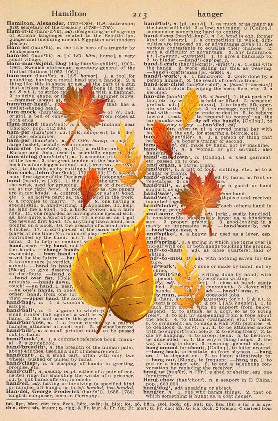 Fall Home Decor   Free Fall Dictionary Page