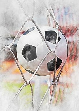 Football Posters - Metal Poster Displate Football 4 Goal