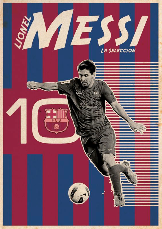 Football Posters   Ten Of The Best Players In The Soccer
