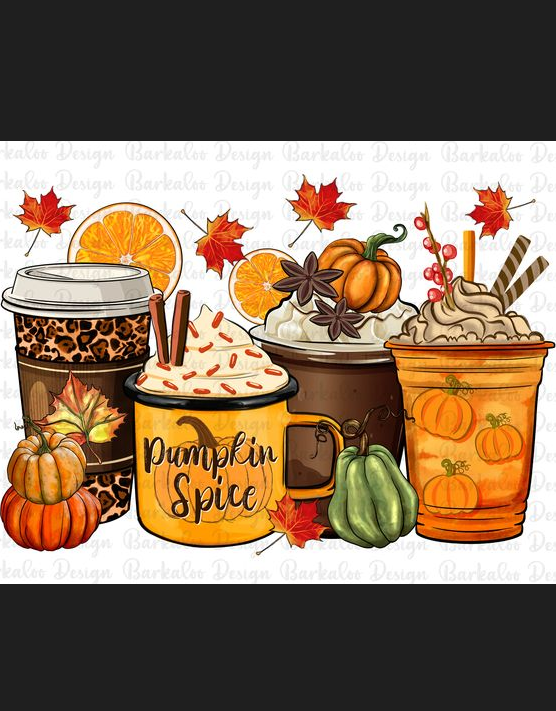 Good Morning Fall Images - Fall coffee cups png sublimation design download, Fall vibes png