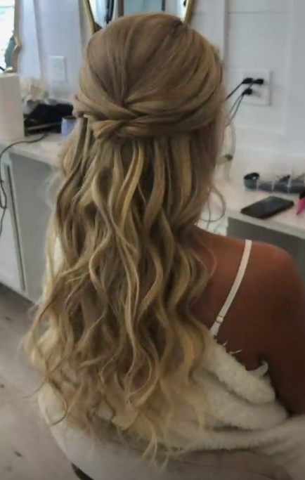 Hoco Hairstyles - Bridesmaid hair long hair styles