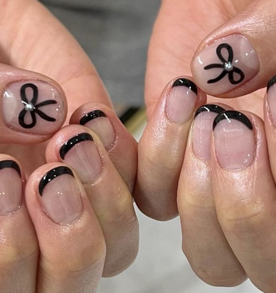 Nails with Bows - Pretty nails soft nails dope nails