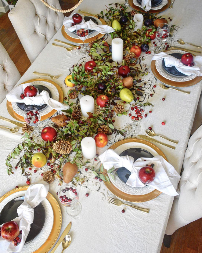 New Thanksgiving Table Settings - Autumn details