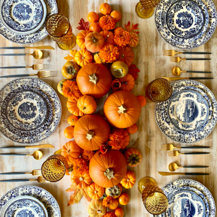 New Thanksgiving Table Settings - Pumpkin Spice