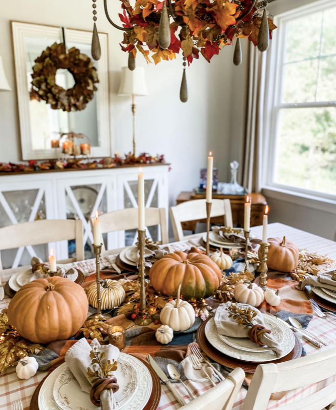 New Thanksgiving Table Settings - Rustic textures
