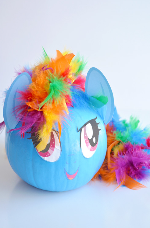 No-Carve Pumpkin Ideas - My Little Pony Pumpkin