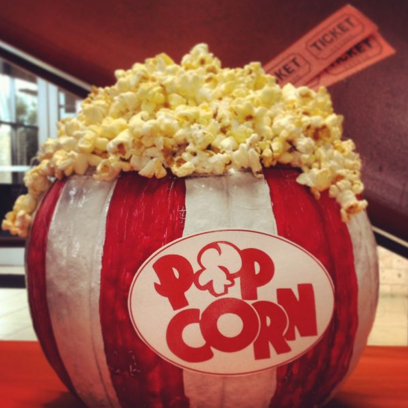 No-Carve Pumpkin Ideas - Popcorn Pumpkin