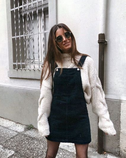 Outfit Inspo Fall - Cute Overall Dress Outfits to Try for Fall