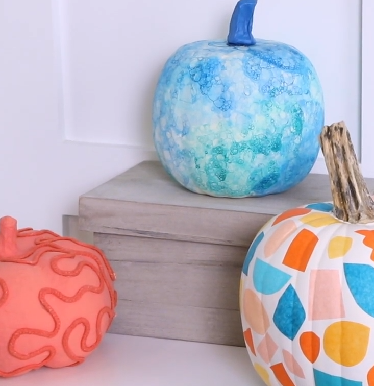 Painted Pumpkin Ideas - Easy Painted Pumpkin Idea