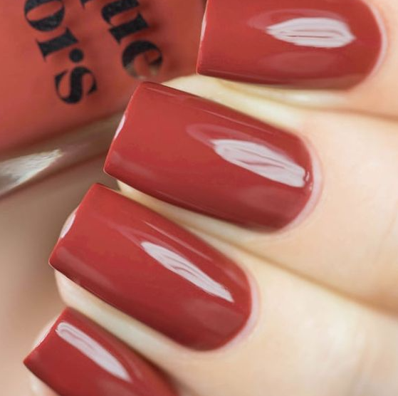Red Fall Nails   Red Hook Is A Brick Red Creme Nail Polish