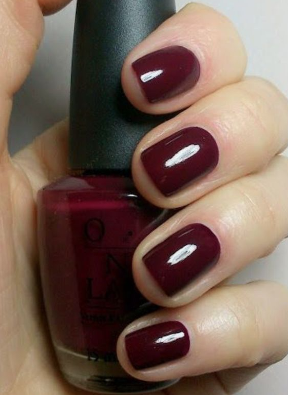 Red Fall Nails   The Best Dark Nail Colors For Fall & Winter