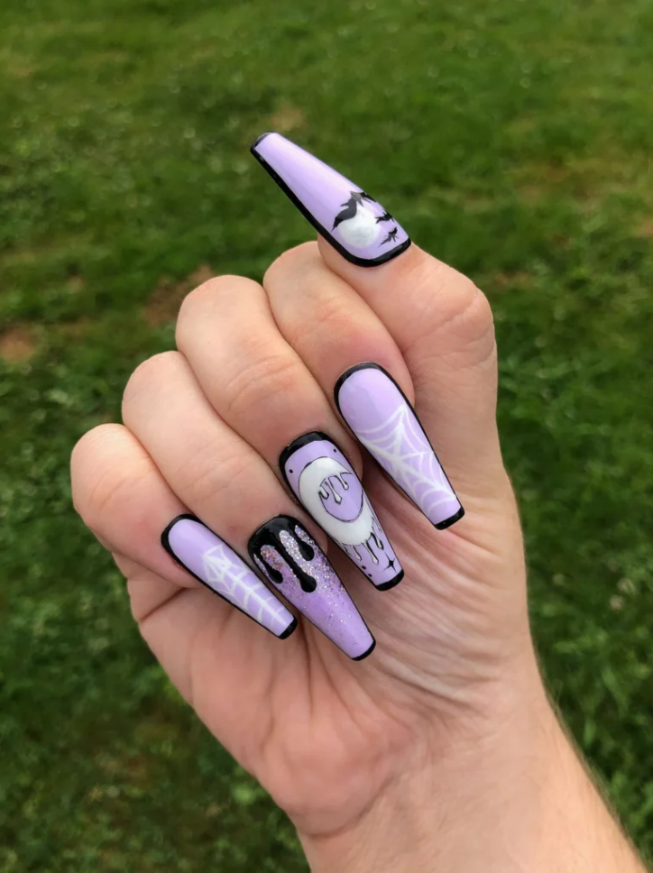Spooky Pastel Nails