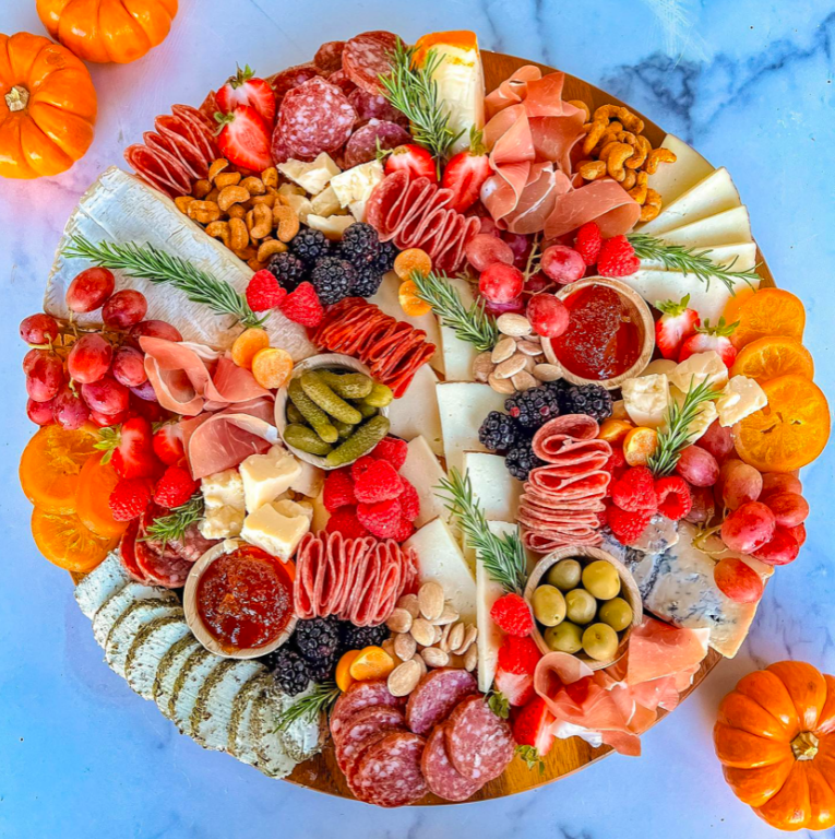 Thanksgiving Charcuterie Boards - Fall Colors