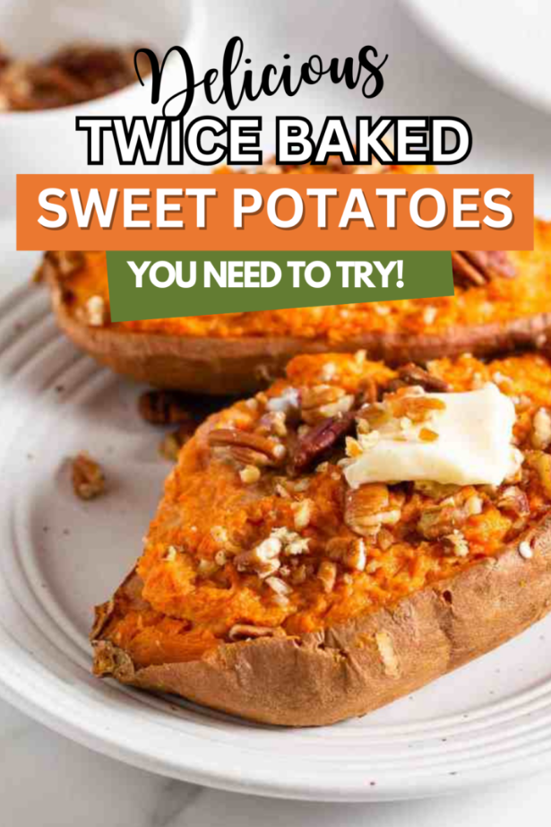 Thanksgiving Side Dishes - Amazing Twice Baked Sweet Potatoes