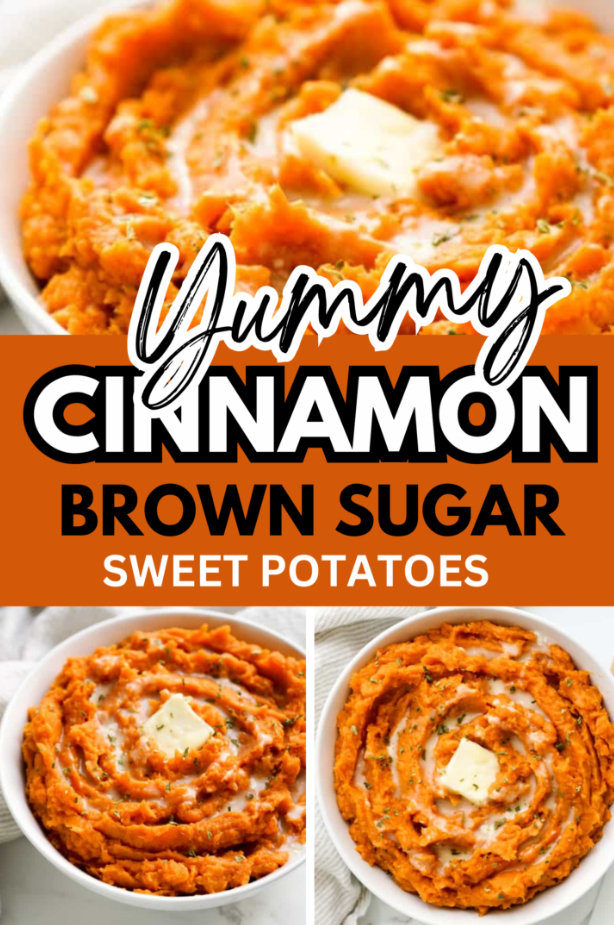 Thanksgiving Side Dishes - Cinnamon Brown Sugar Mashed Sweet Potatoes