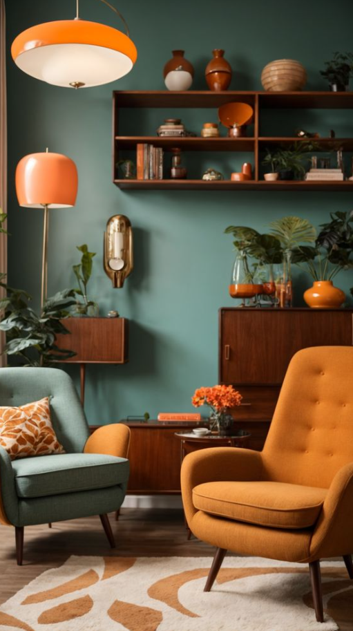 70s Living Room   Retro Chic Reviving Mid Century Modern Living Room Decor