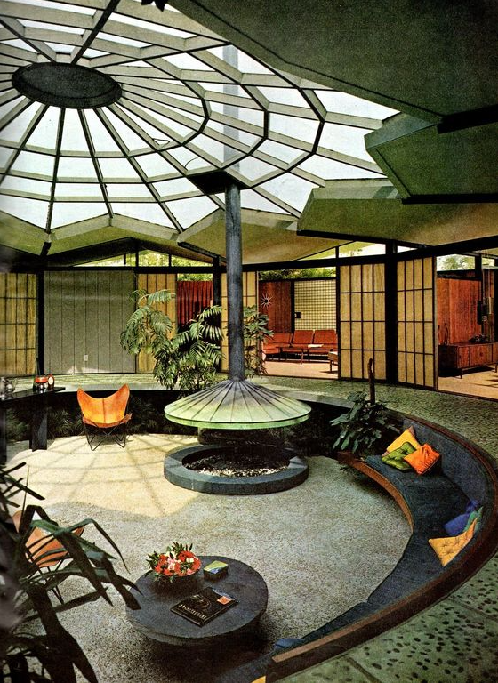 70s Living Room   The Mid Century Conversation Pit Check Out Dozens Of Trendy 60s & 70s Sunken Living Room