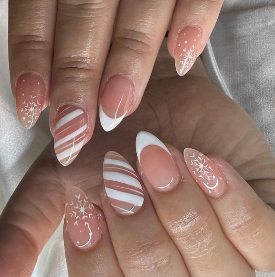 Almond Winter Nails   Classy Winter Nails To Flaunt In
