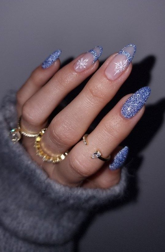 Almond Winter Nails   Insanely Cute December Nails And December Nail Designs You Have To Recreate For The Holiday